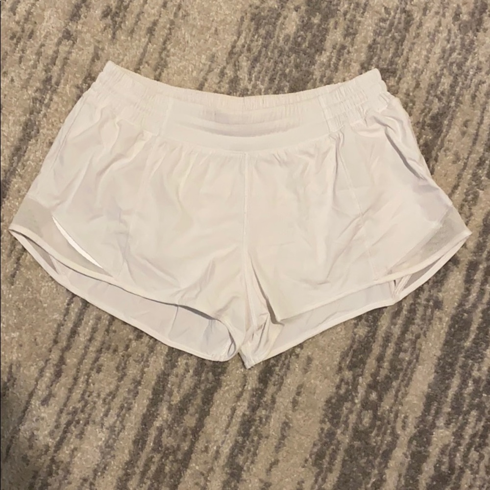 Lululemon Hotty Hot shorts, white, size 8